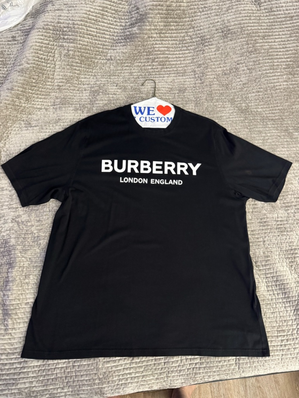 Burberry Black Men's Logo Short Sleeve Tee